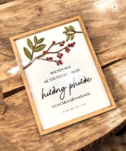Tranh Gỗ Câu Gốc Tiếng Việt Faithwork (II Sa-mu-ên 7:29)